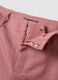 Pink linen-viscose blend wide-leg trousers with structured waistband_5