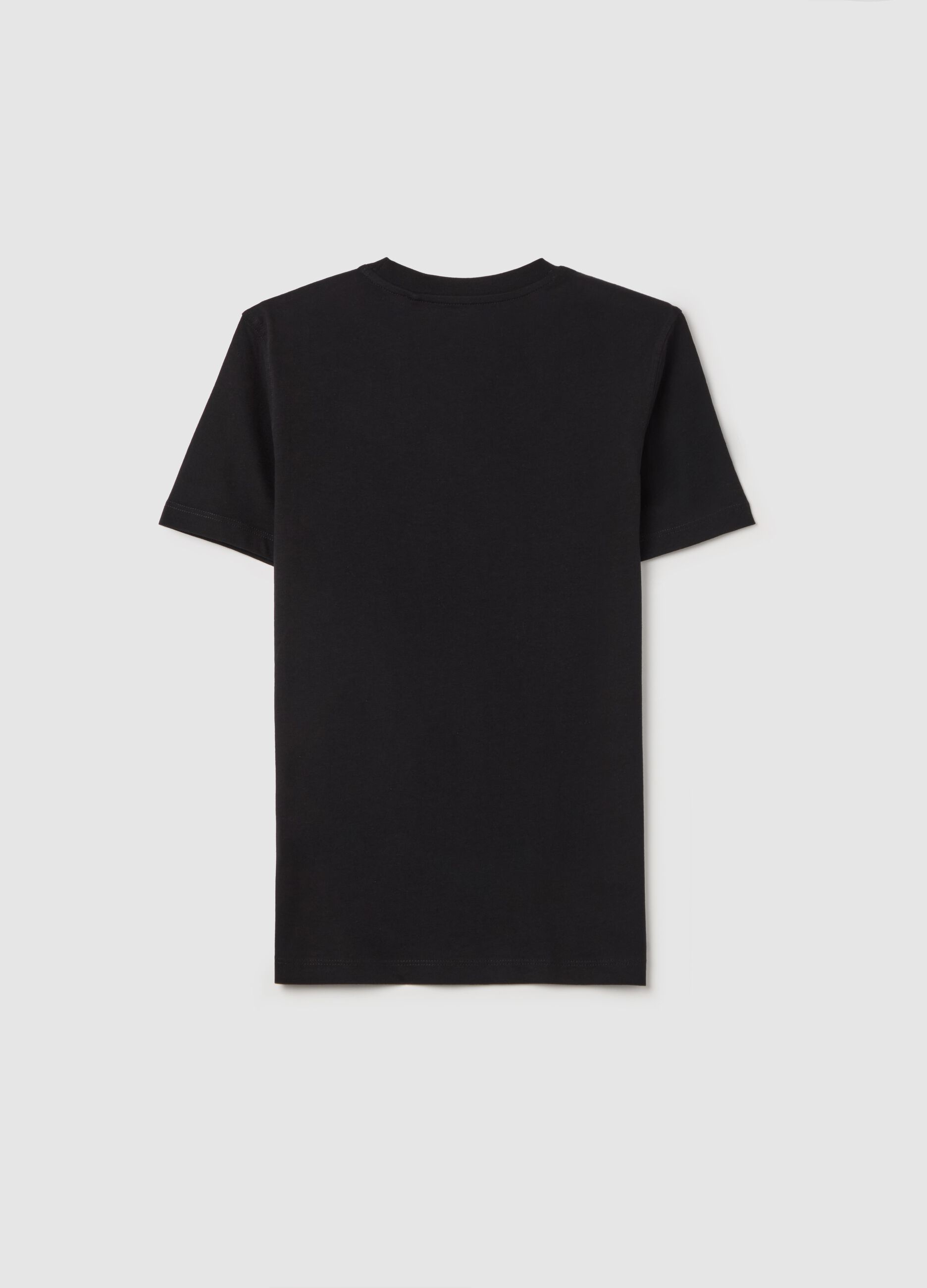 Cotton T-shirt with skater boy print