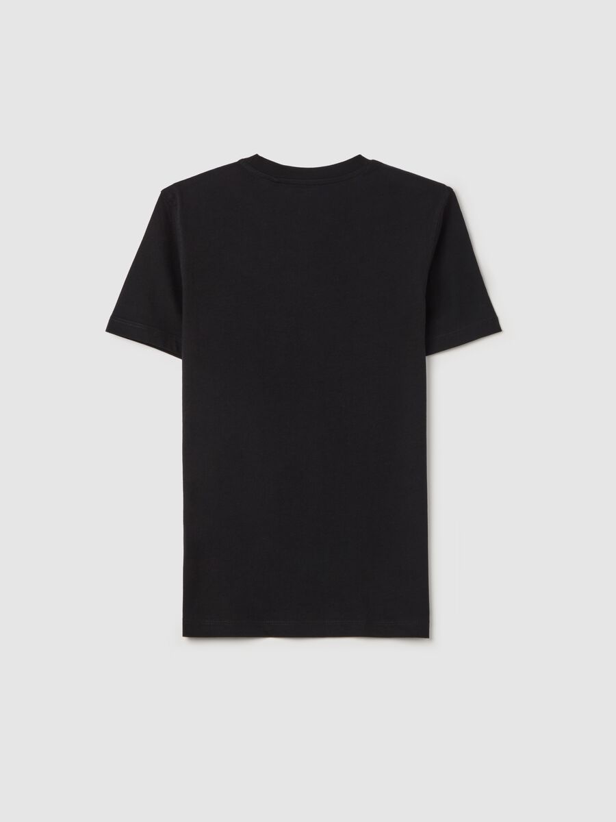 Cotton T-shirt with skater boy print_4