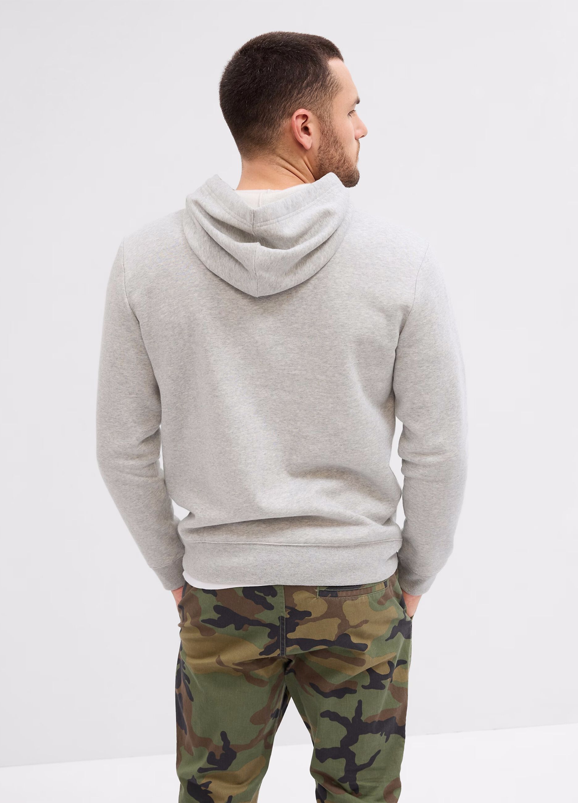 Hoodie with embroidered logo