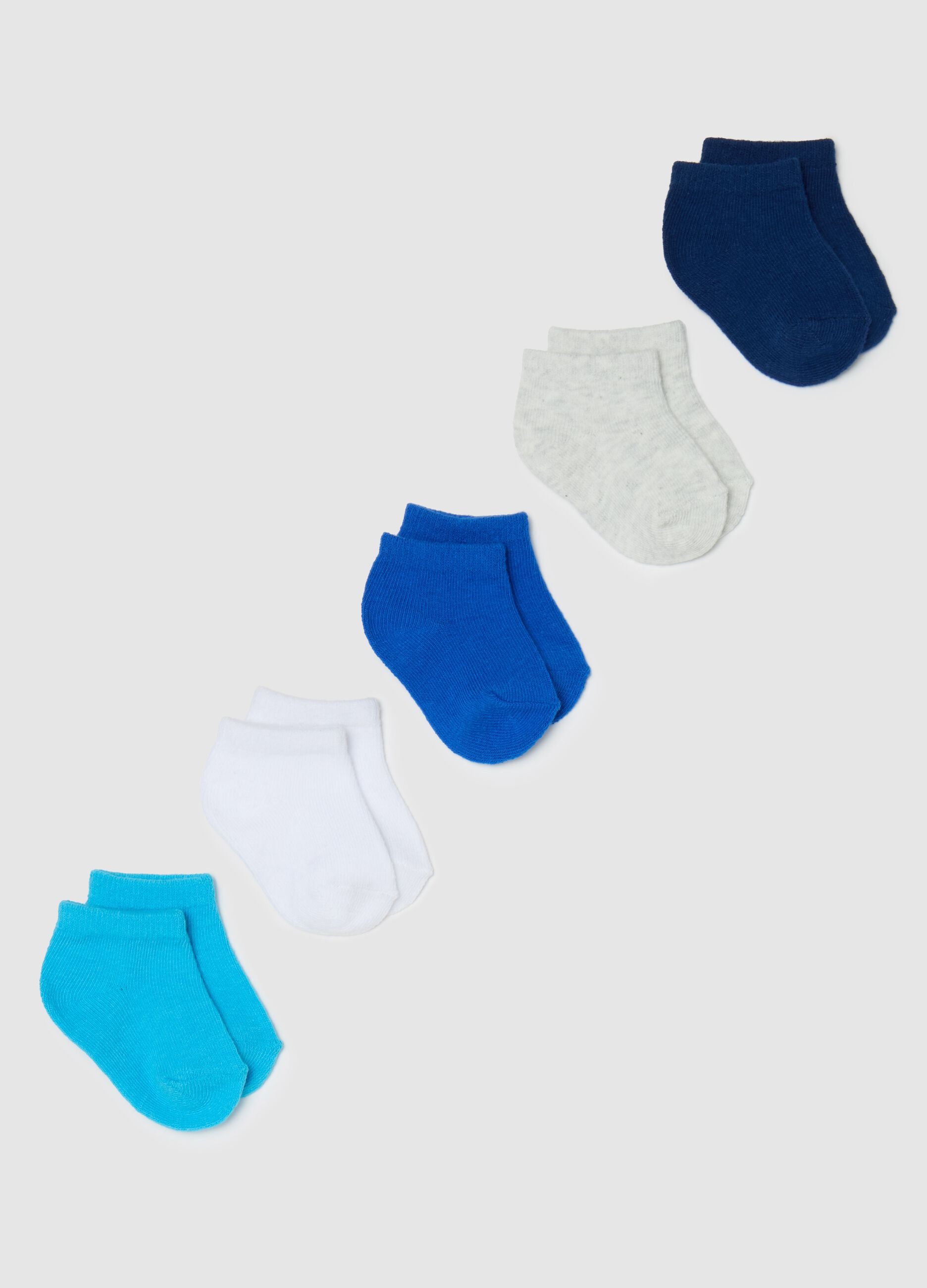 Five-pair pack multicoloured stretch socks