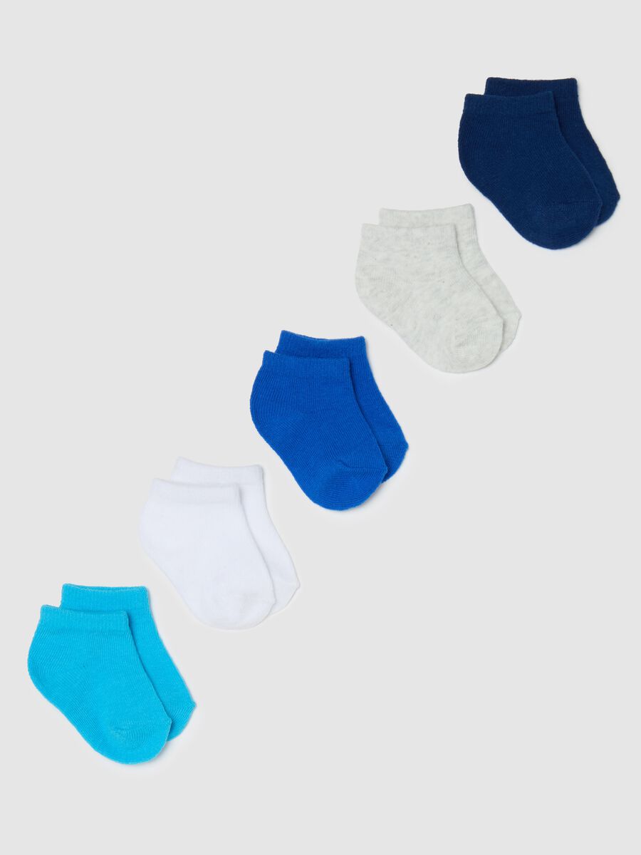 Five-pair pack multicoloured stretch socks_0