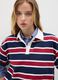 Multicolour pure cotton oversized striped polo_2