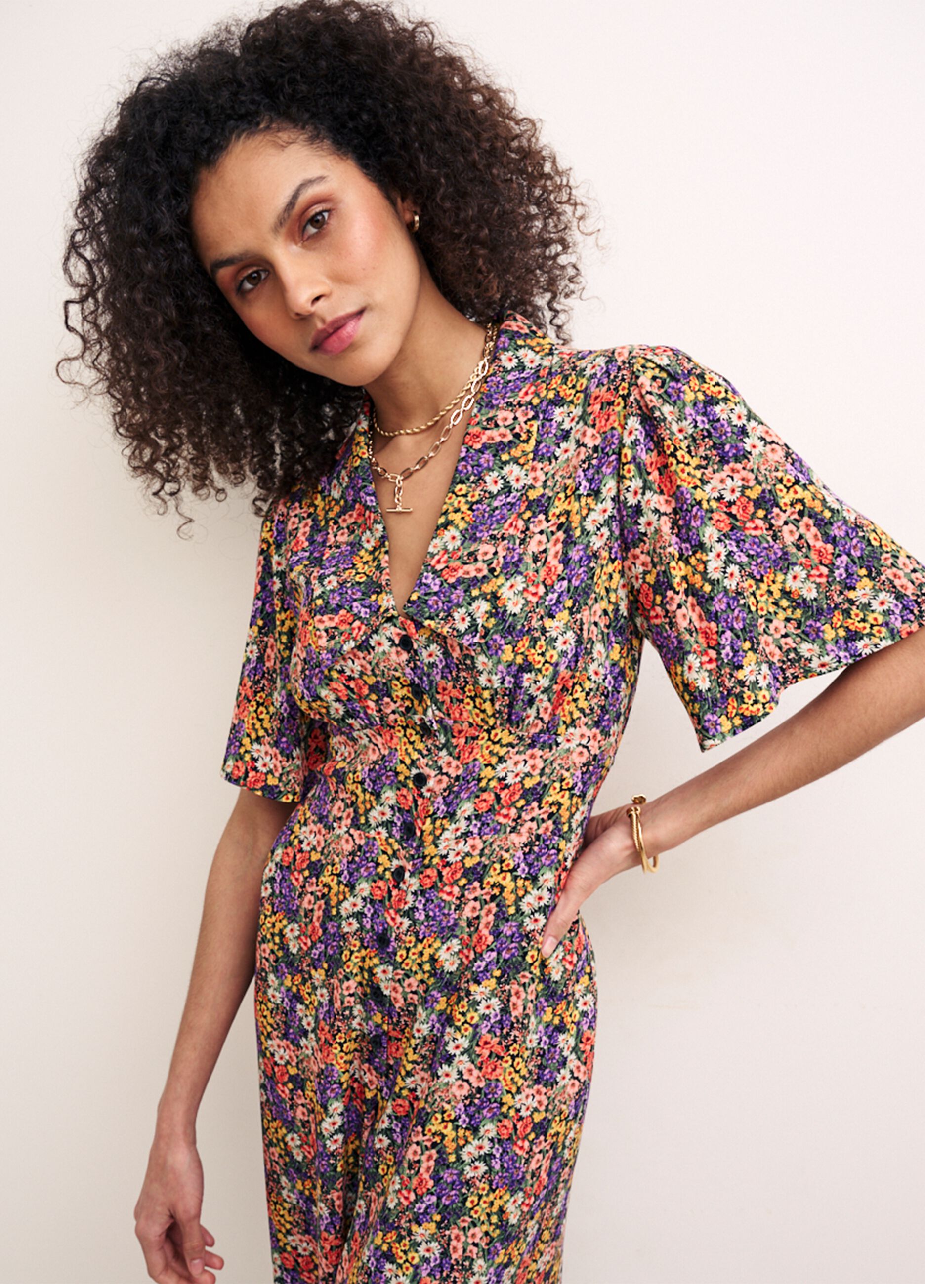 Tuta jumpsuit a fiorellini Nobody's Child_2