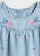 Denim Playsuit with Floral Embroidery_2