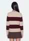 Beige striped stretch wool crew-neck jumper_2