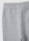 Grey baby girl trousers in pure cotton fleece regular fit_2
