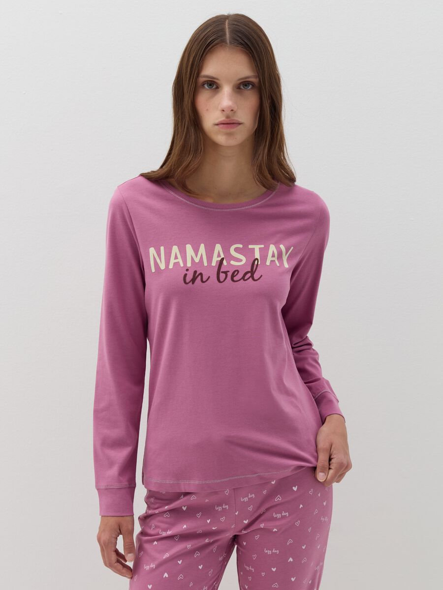 Long pyjamas with print in organic cotton_1
