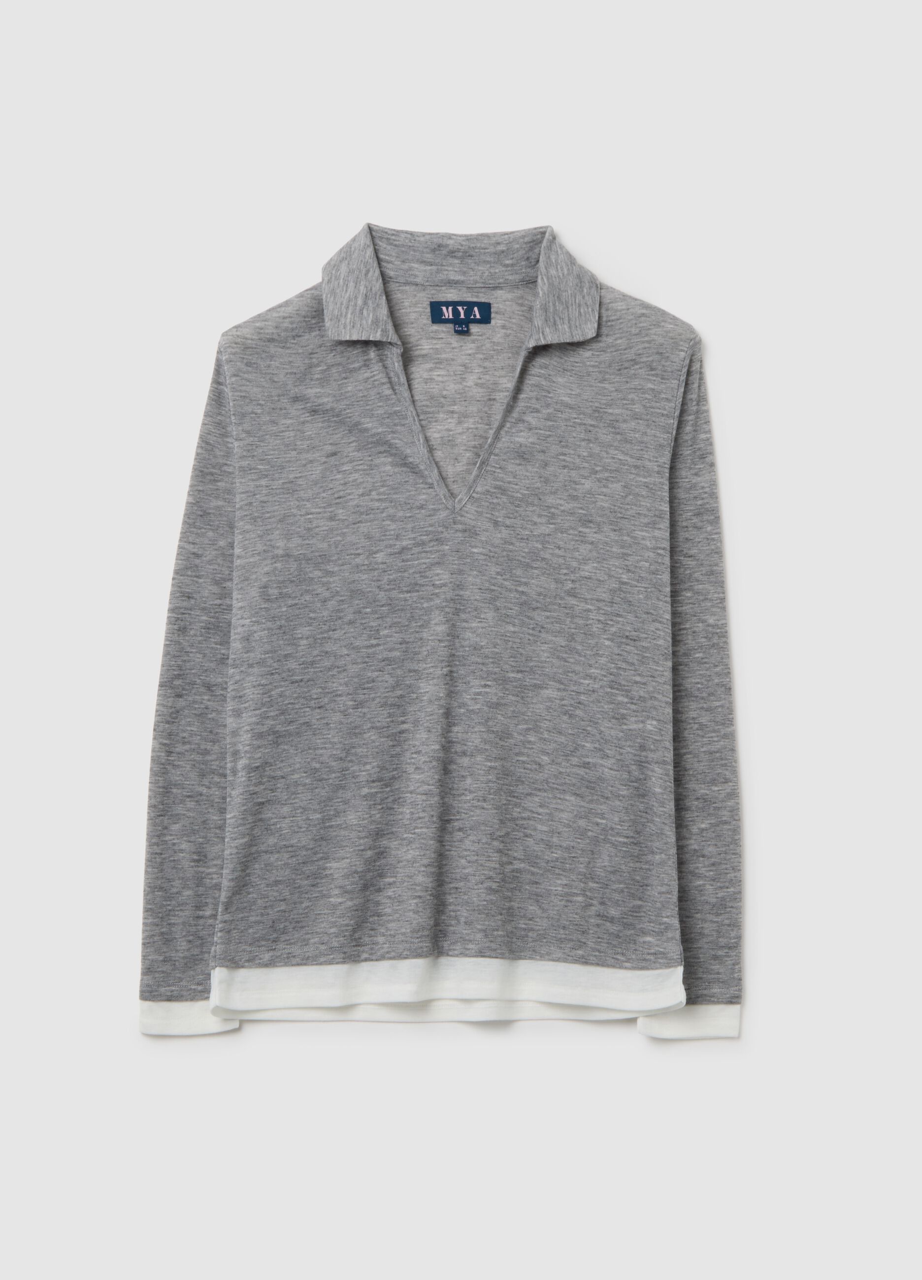 Grey Regular Fit V-Neck Sweater