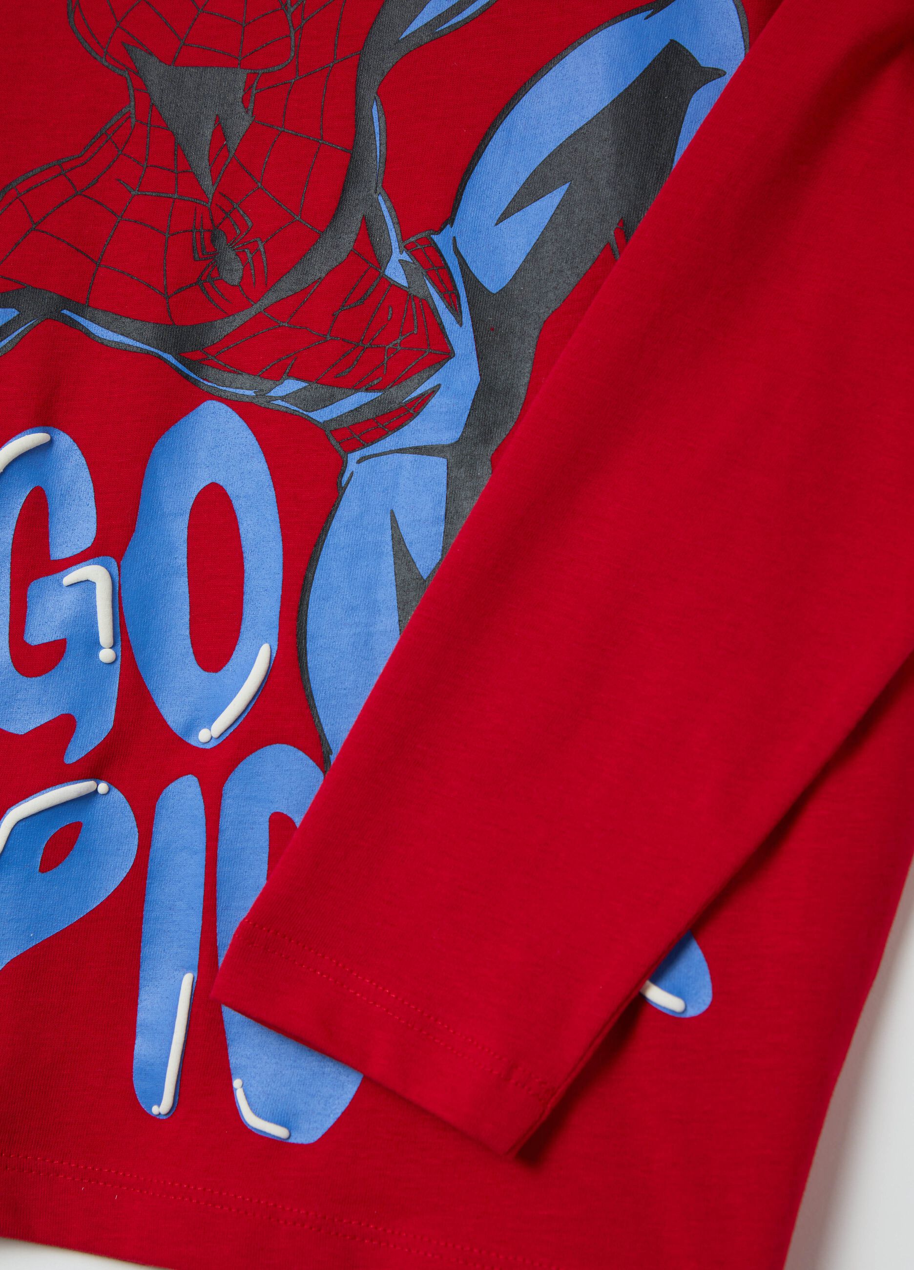 Long-sleeved T-shirt with Spidey print