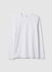 White long-sleeve t-shirt in stretchy cotton regular fit_4