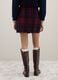 Multicolour checked skirt with fringes_2