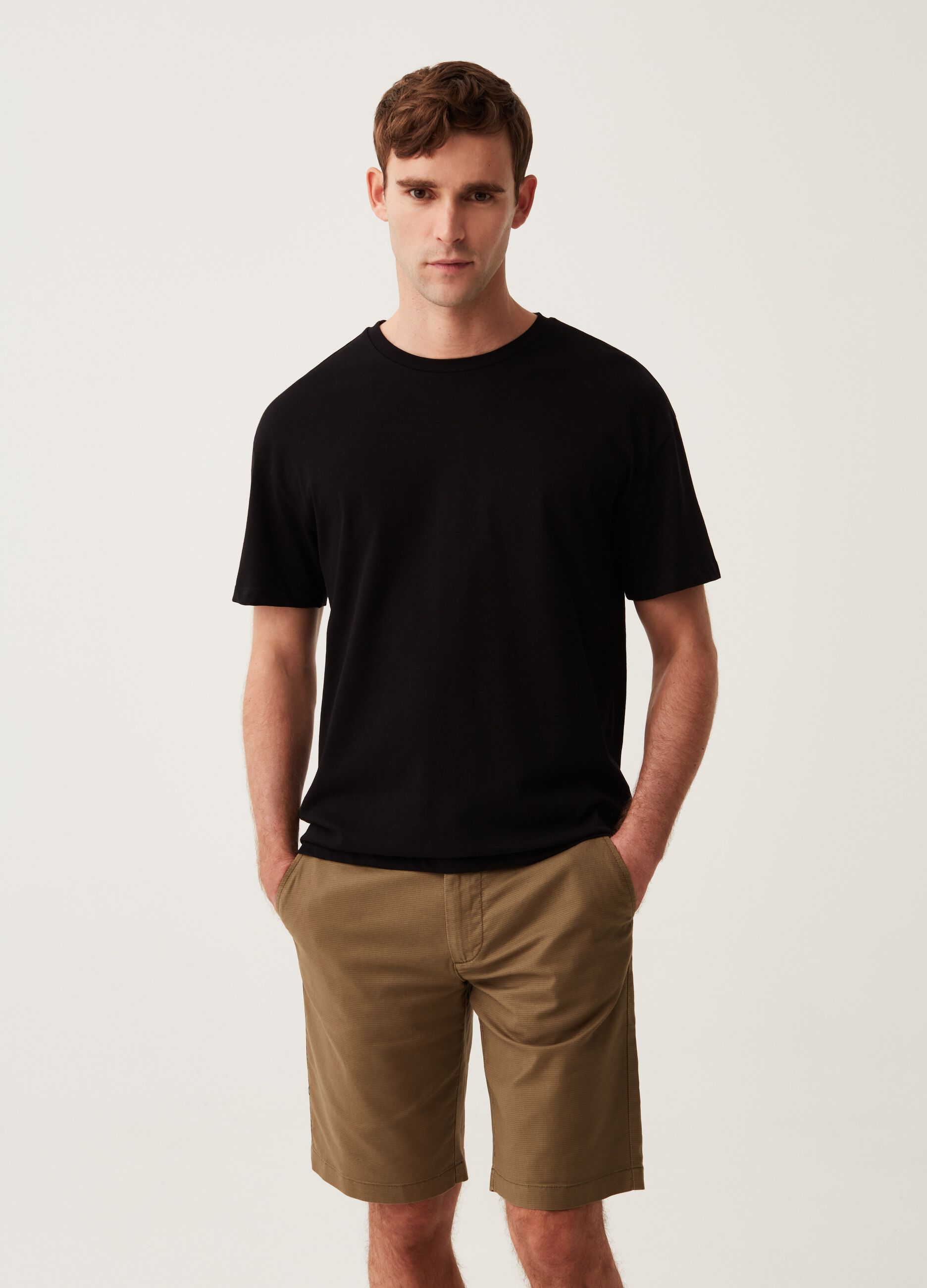 Bermuda chino in micro struttura_0