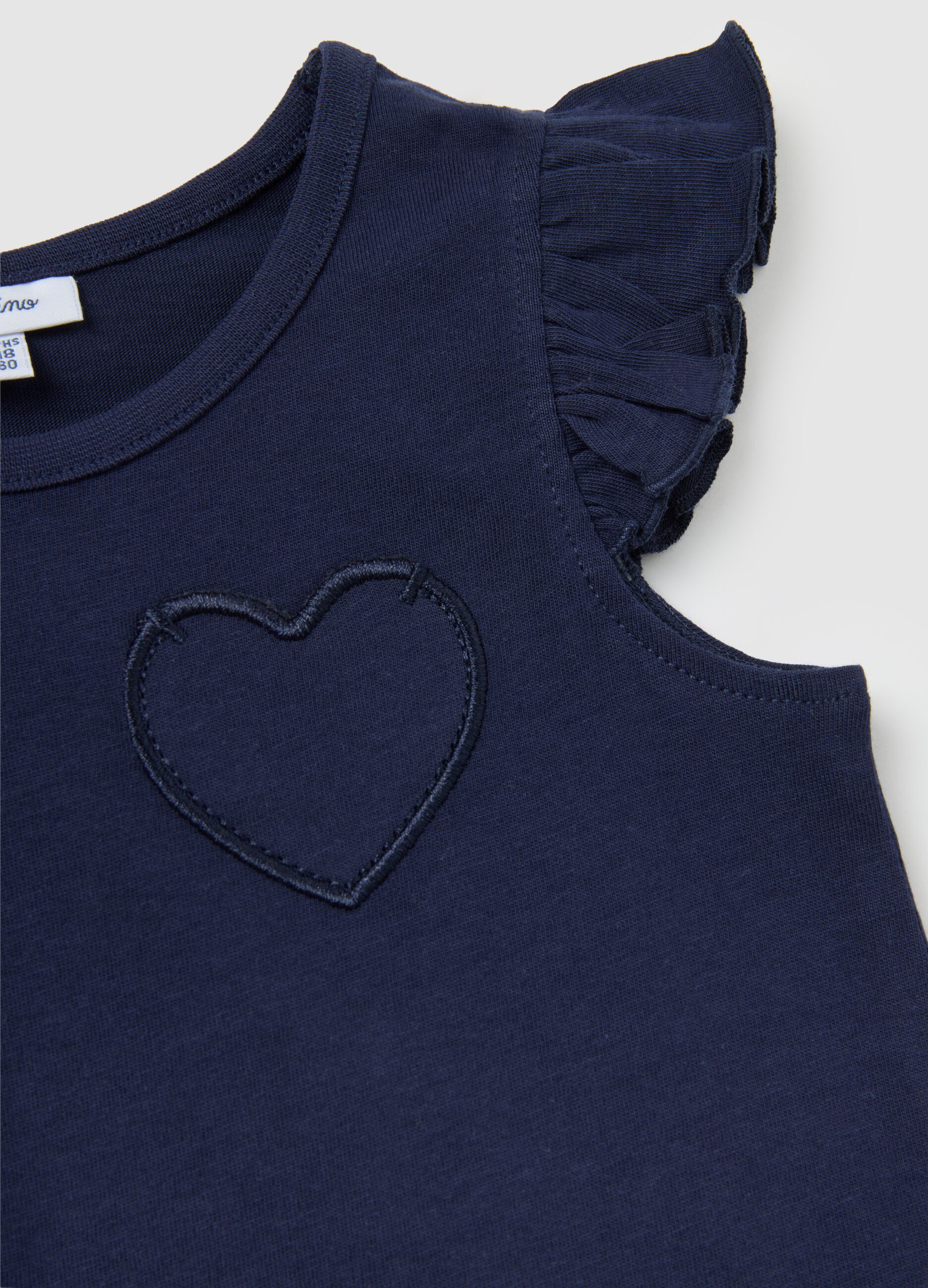 T-shirt da bambina in puro cotone multicolor regular fit con stampe