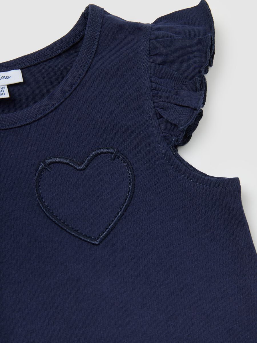 T-shirt da bambina in puro cotone multicolor regular fit con stampe_3