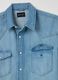 Western shirt in denim with pearl buttons_5
