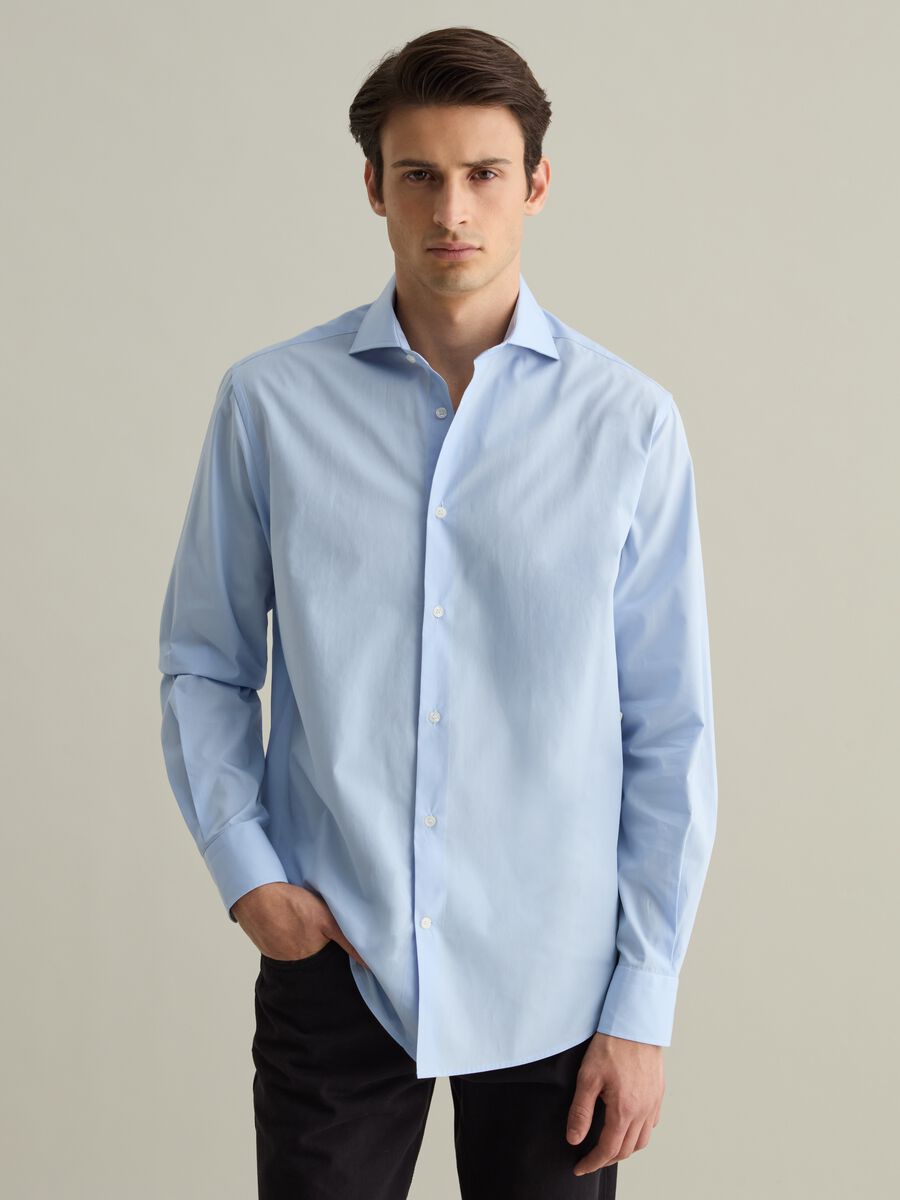 Cotton shirt with regular fit_0
