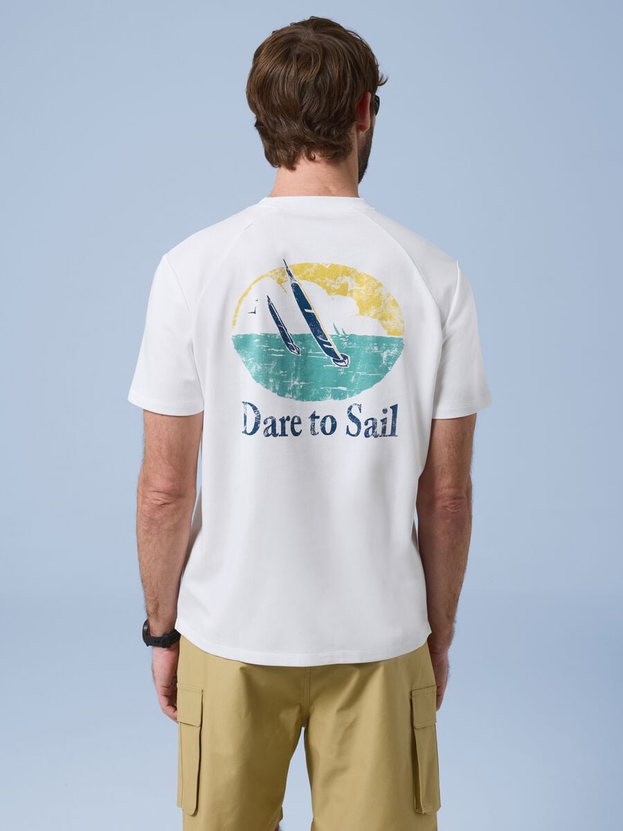 White ALTAVIA SAILING stretch cotton-blend T-shirt_3