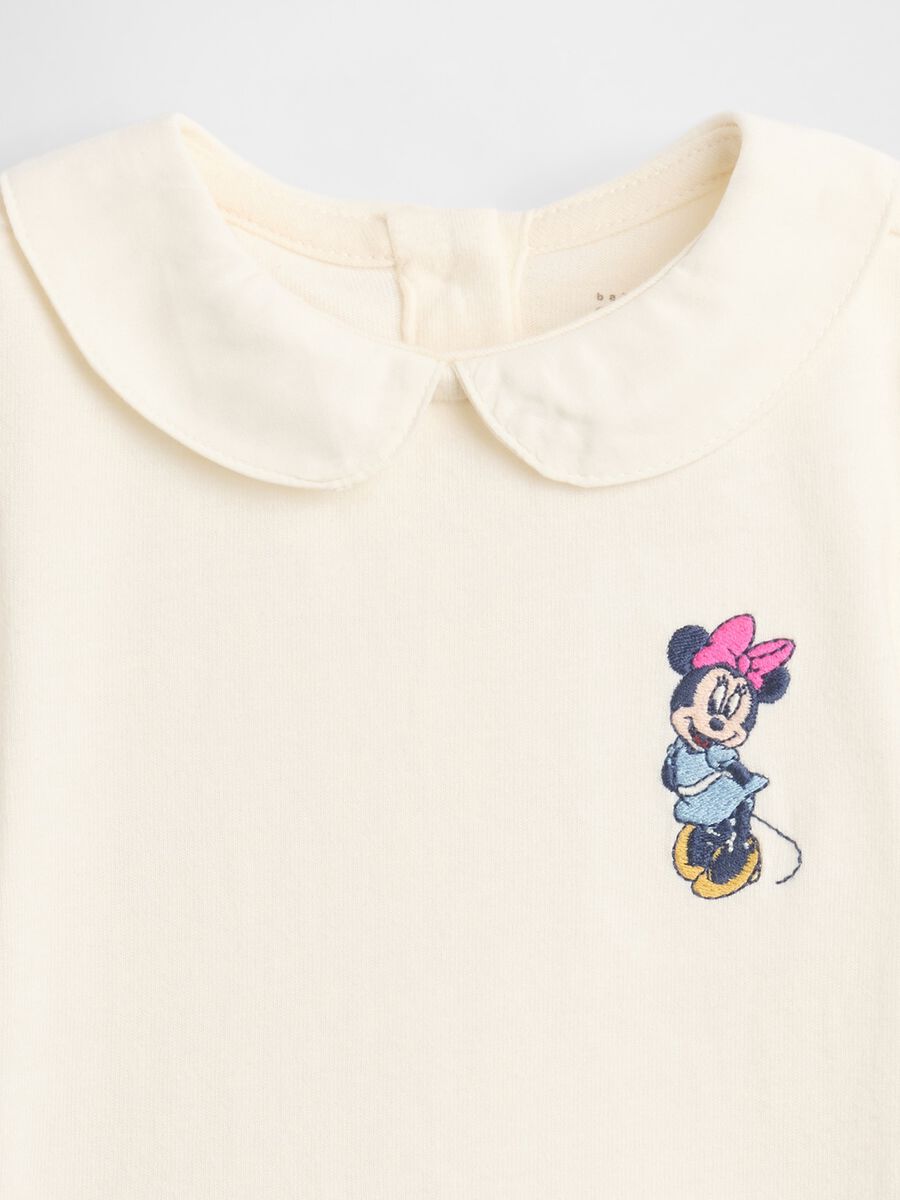 White baby bodysuit with collar_2
