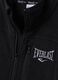 Black full-zip sweatshirt with high collar and Everlast logo_1