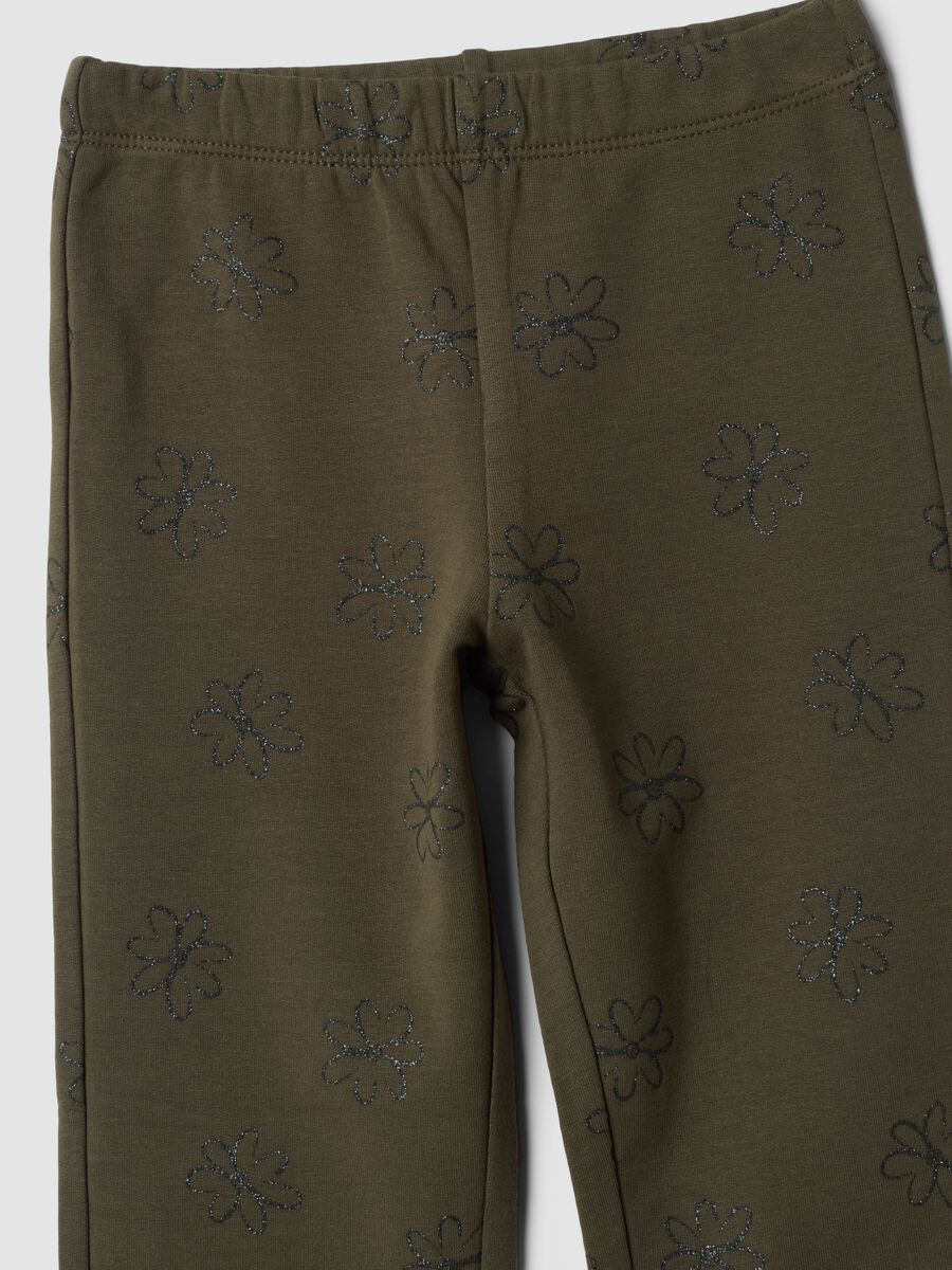 Leggings verdi in cotone elasticizzato skinny fit_2