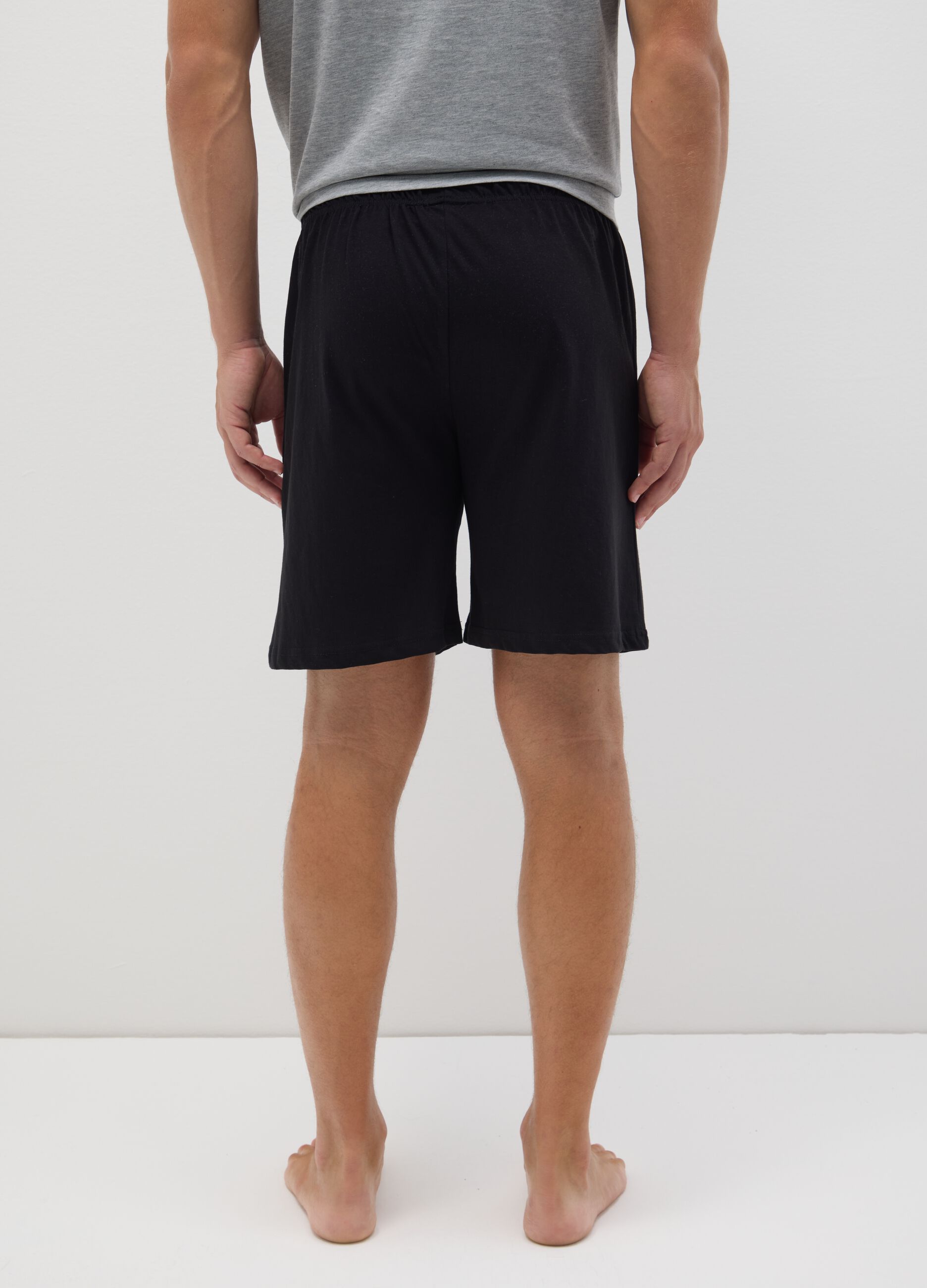 Regular fit multicolour cotton blend pyjamas