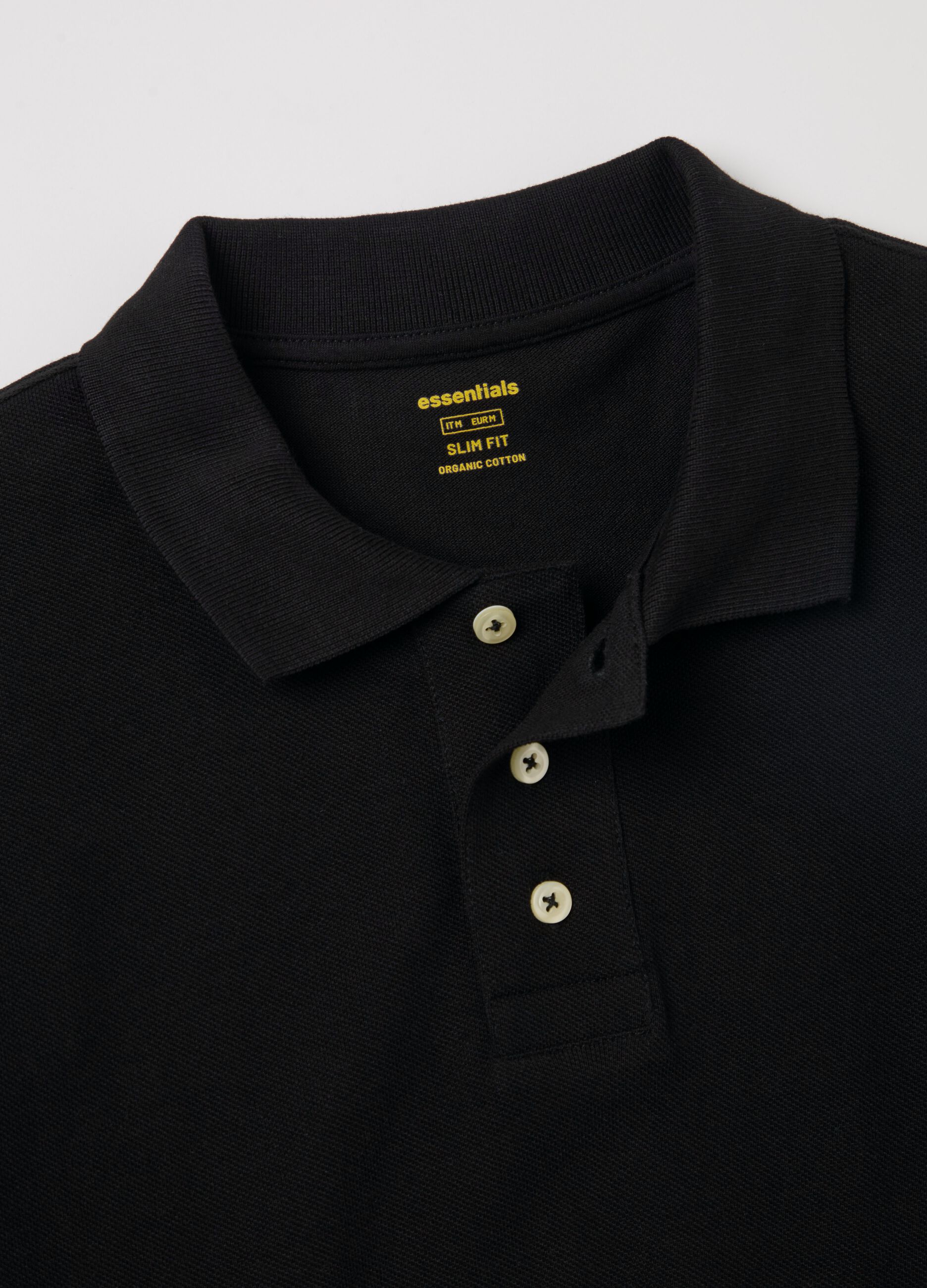 Polo shirt in organic cotton piquet