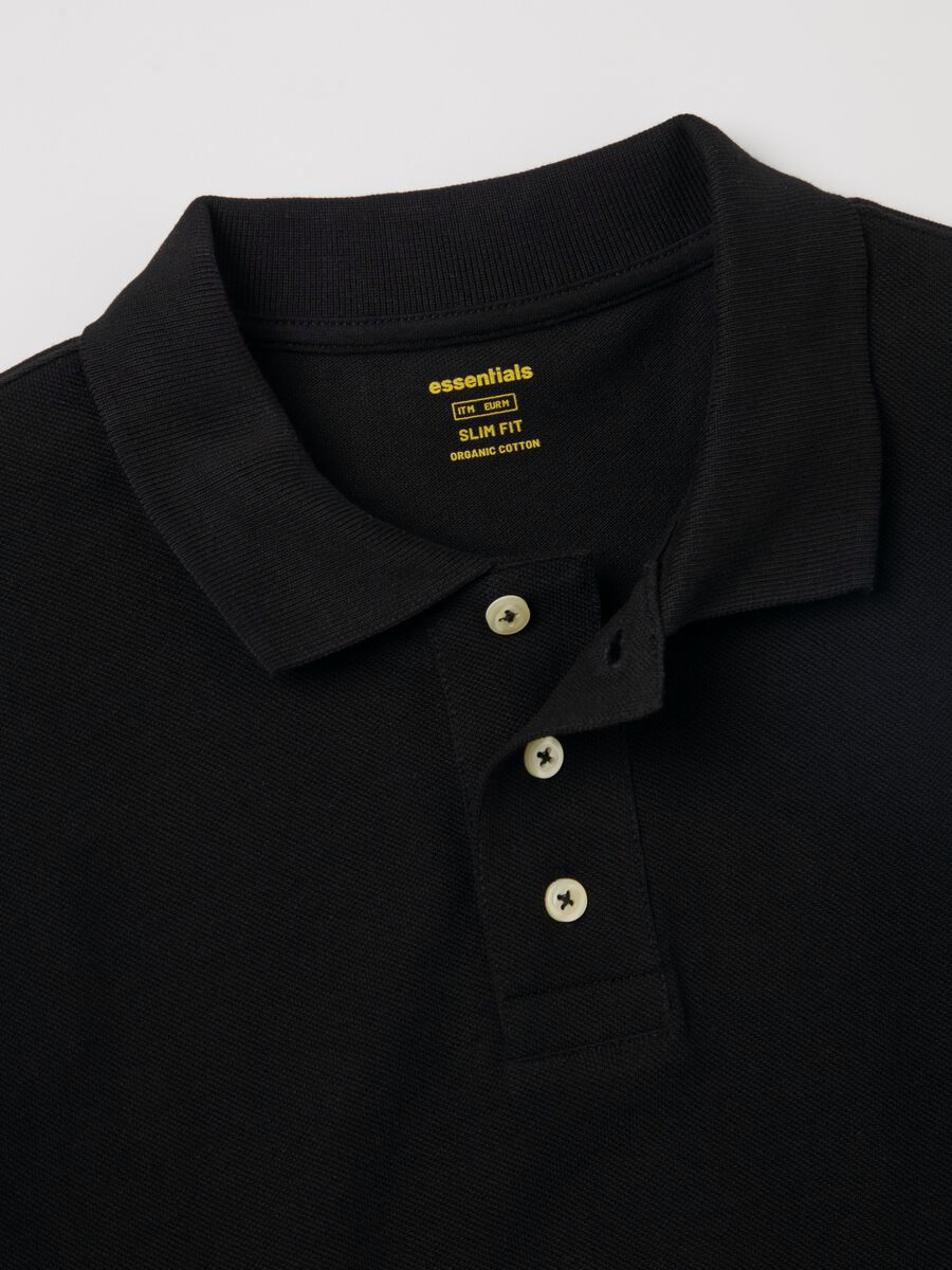 Polo shirt in organic cotton piquet_5