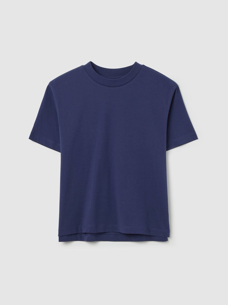 Solid colour cotton T-shirt_4