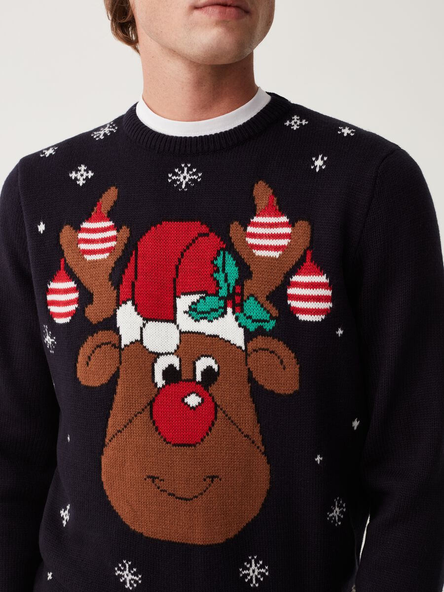 Christmas Jumper con Renna Rudolph jacquard_3