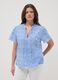 Sky-blue pure cotton broderie anglaise blouse_0