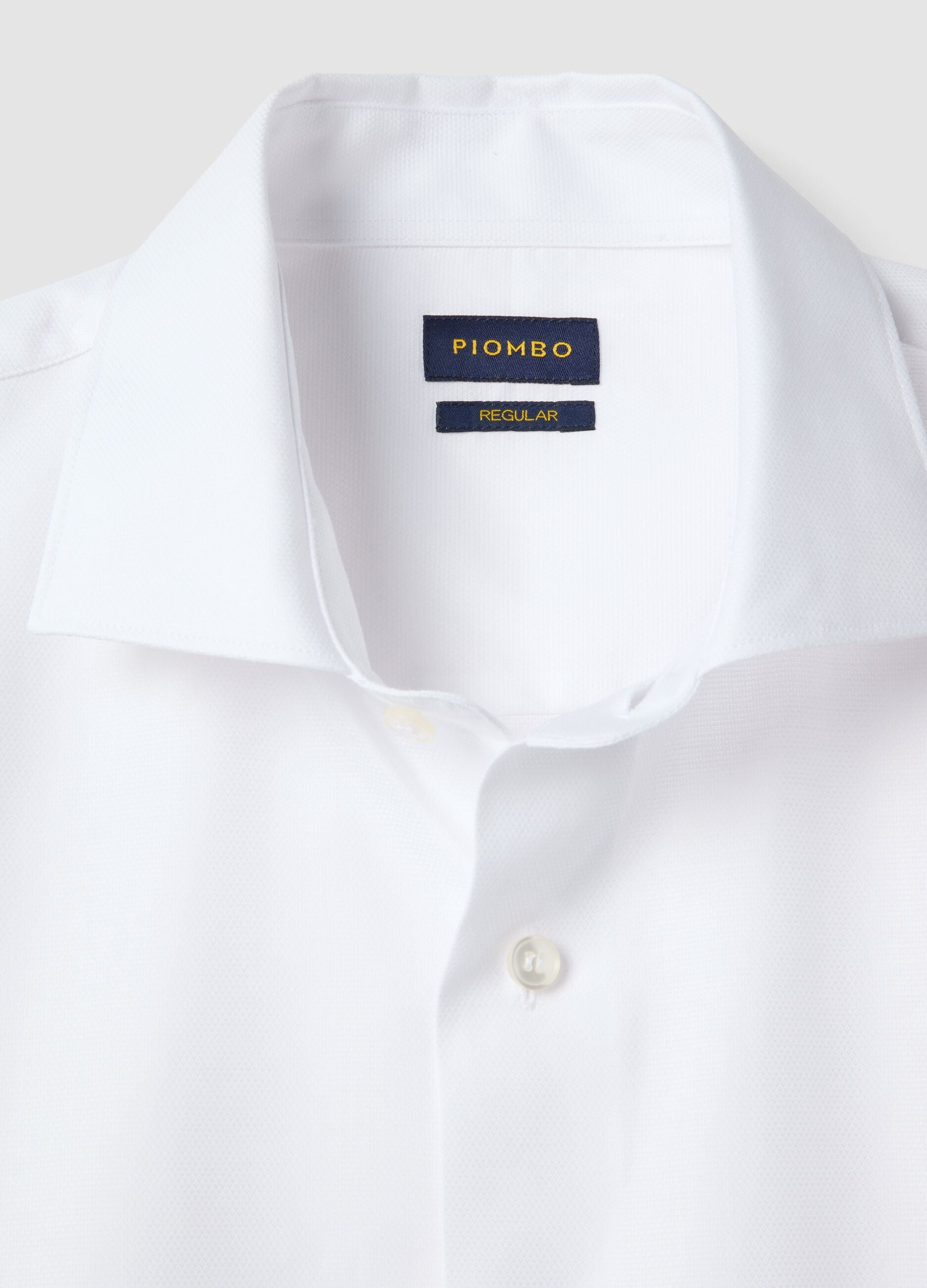 White pure cotton regular fit easy iron shirt