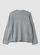 Grey Stretch Wool Crew-Neck Cardigan_2