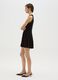 Black Sleeveless Slim Fit Short Dress_1