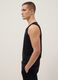 Black pure cotton vest top_0