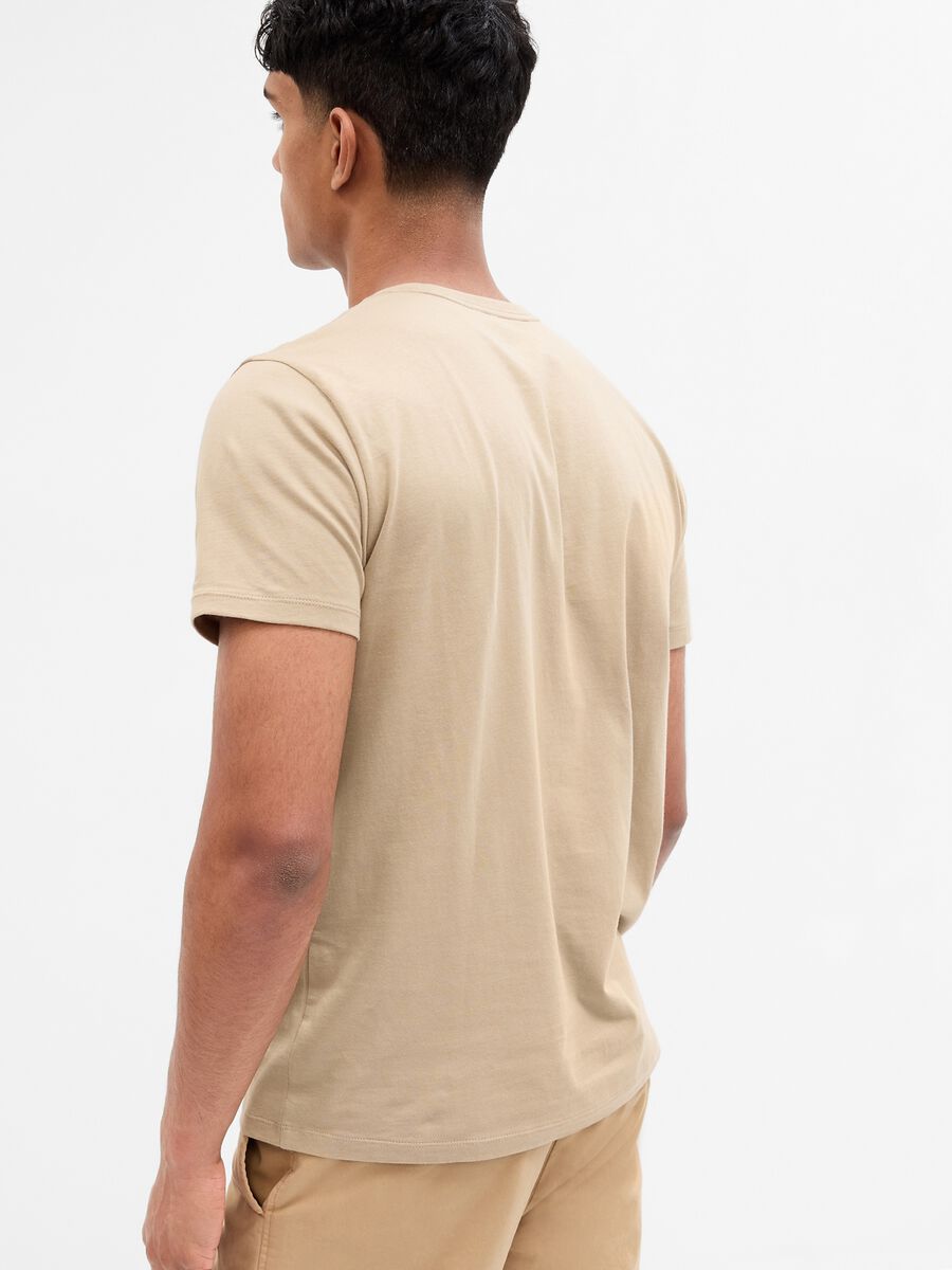 T-shirt in cotone con ricamo logo_1