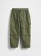 Green denim trousers for boys_1