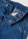 Blue denim cargo trousers in a cotton-viscose blend for baby boy_3