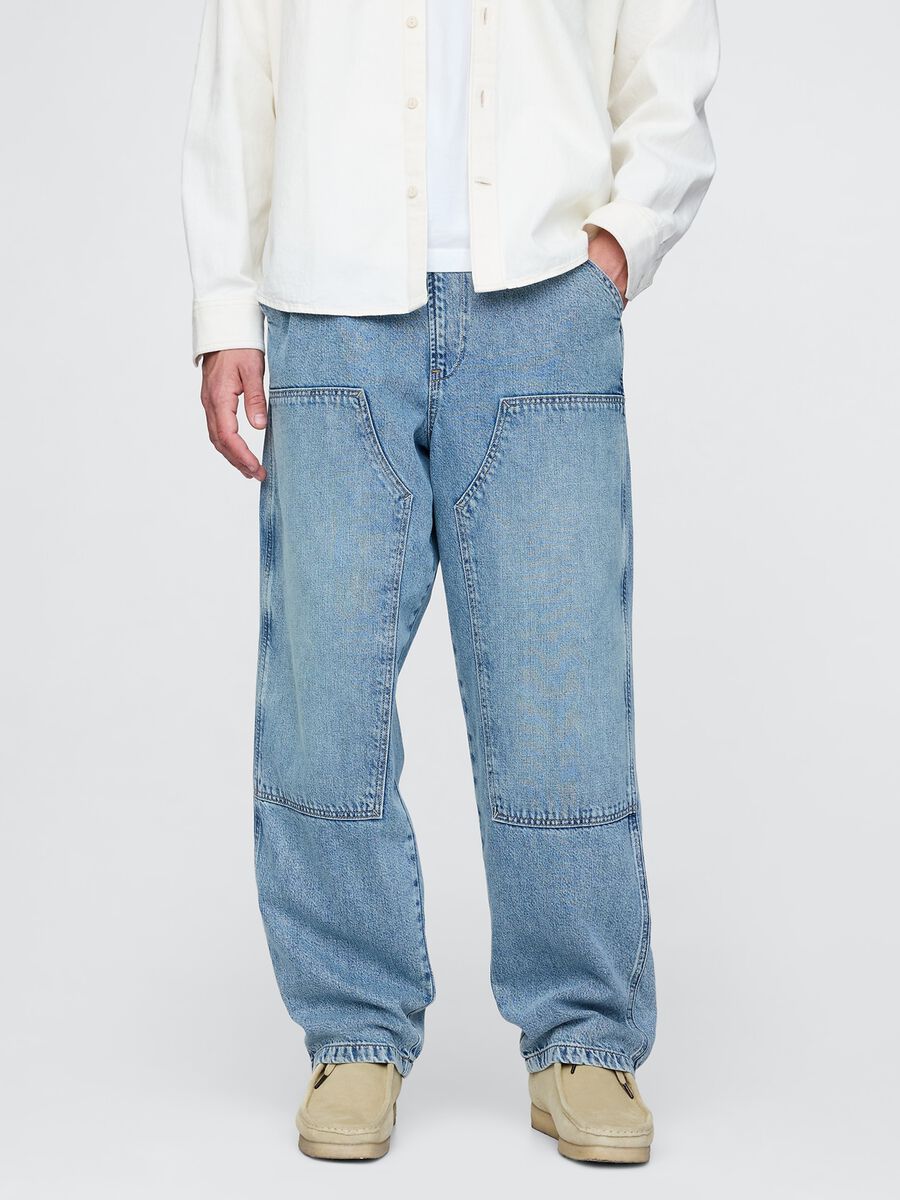 Gap baggy blue jeans in cotton and Lyocell_1