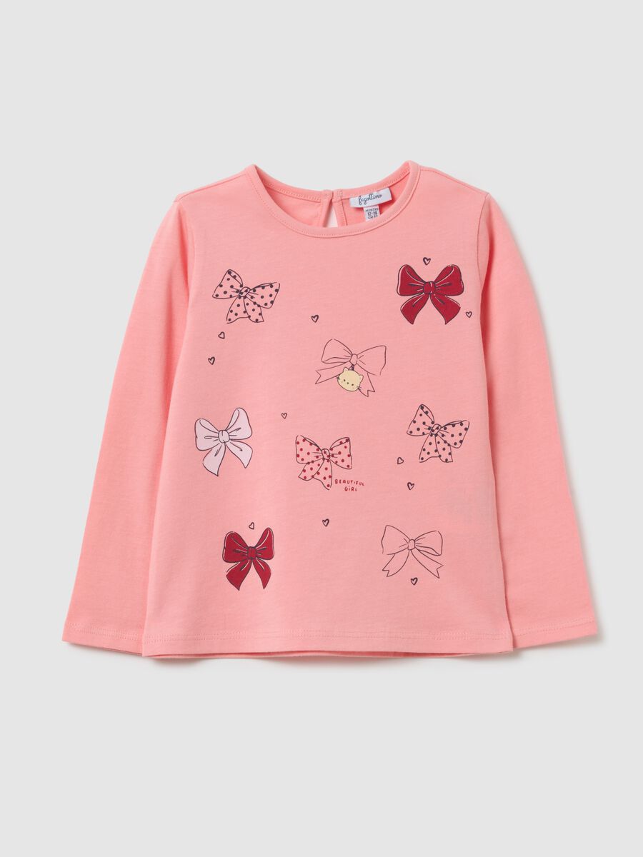 Pink cotton regular fit girls' shirt_0