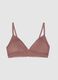 Pink triangle bra in stretch fabric_4