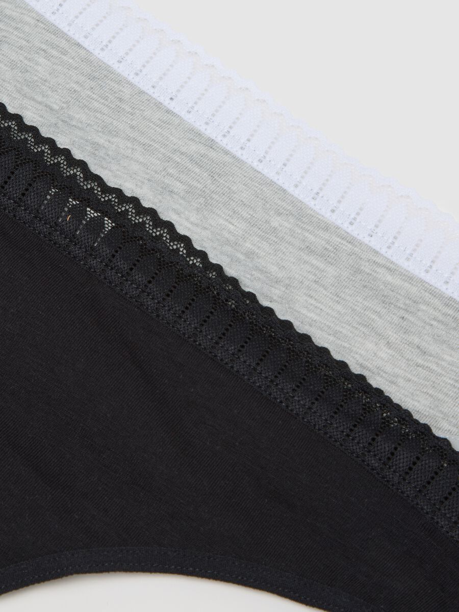 Multi-colour regular fit Brazilian brief twin pack in stretch cotton_5