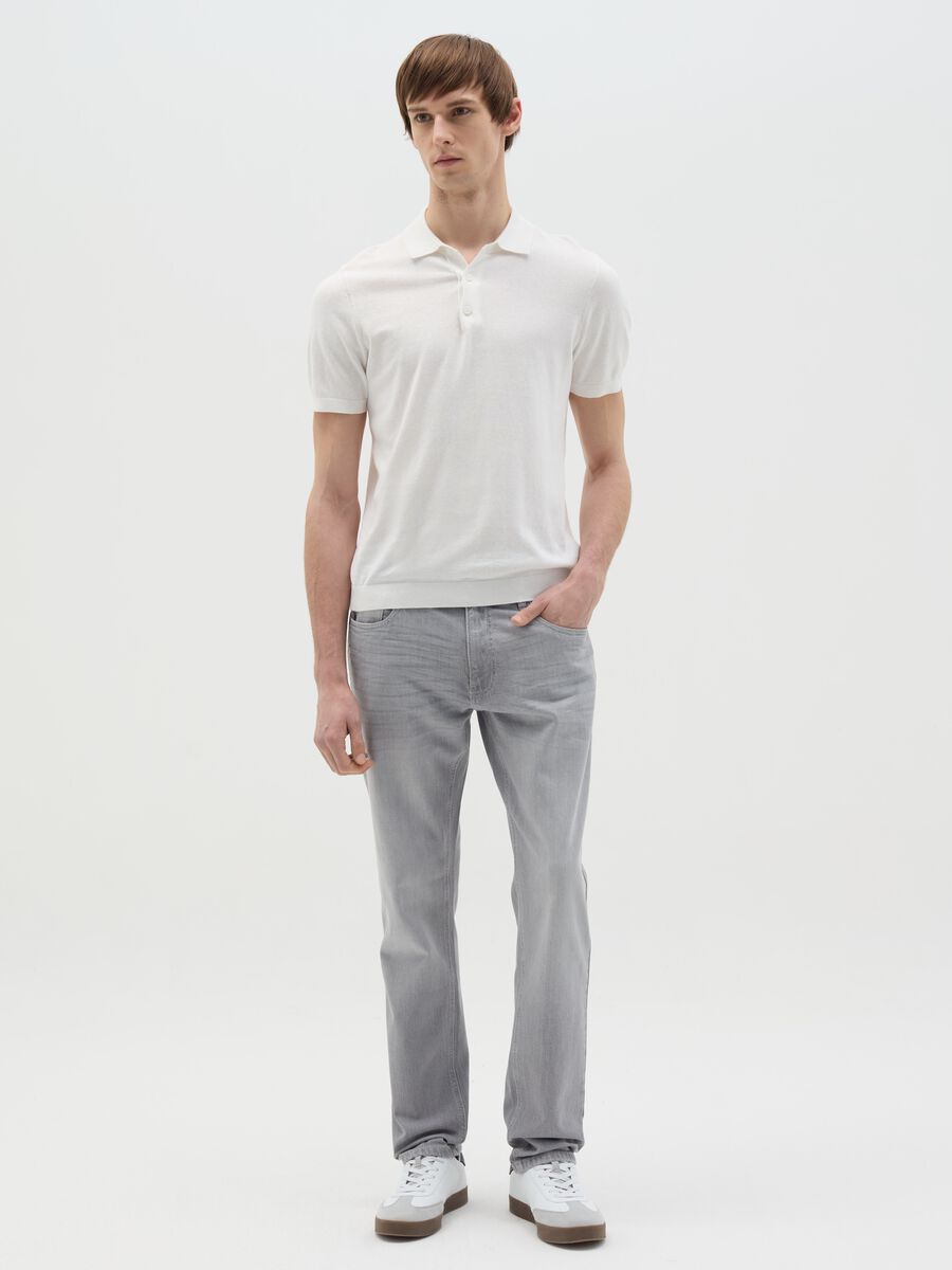 Slim-fit jeans with fading_0