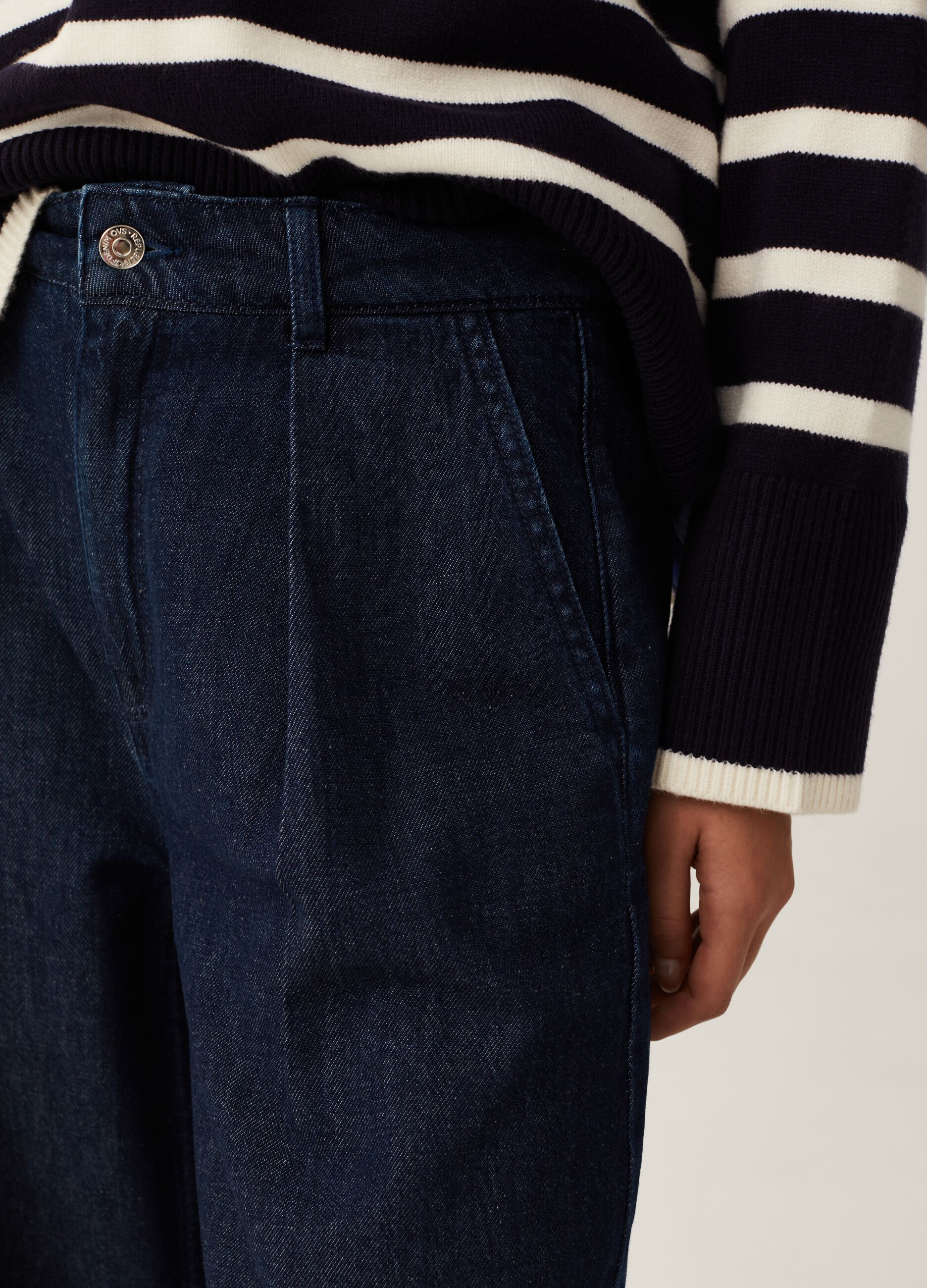 Jeans wide leg con pinces_3