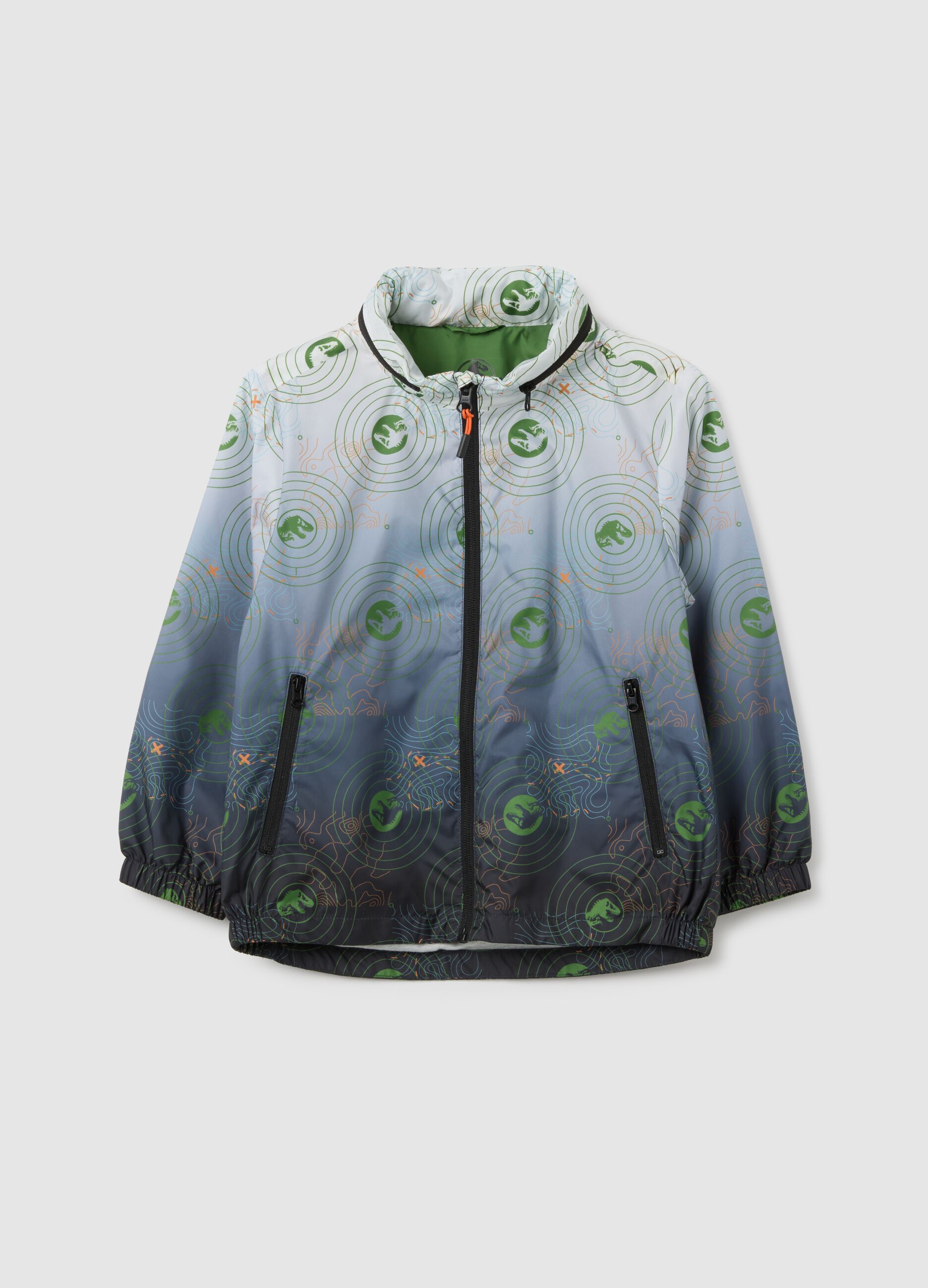 Children's jacket in multicolor fabric with regular fit