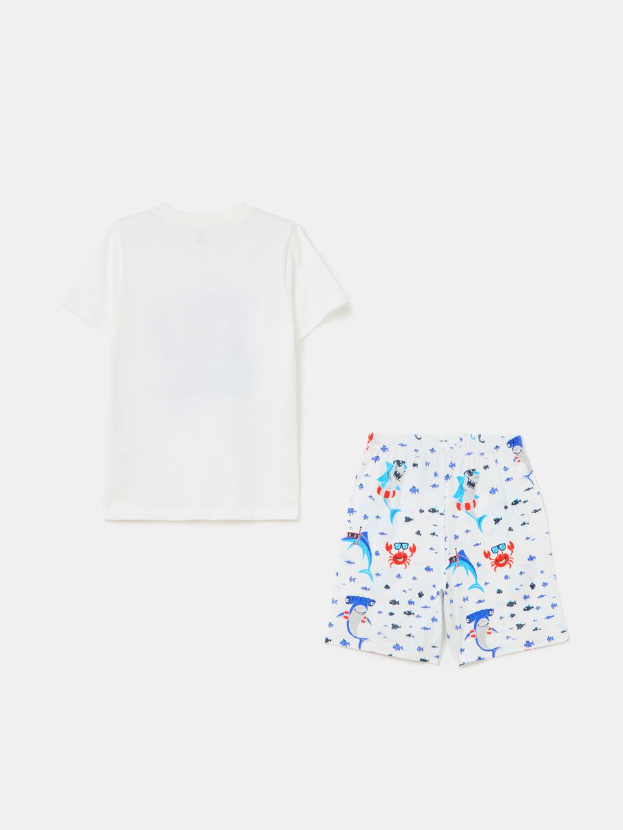 Organic cotton pyjamas with print_1