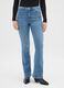 Blue Flare Jeans in Stretch Denim Cotton_1