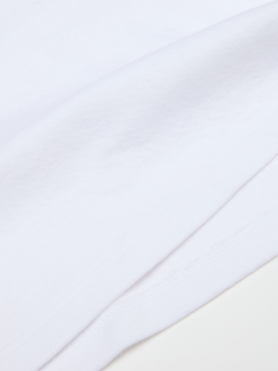 White cotton t-shirt for children_3