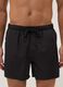 Black swim shorts with elasticated waistband_1