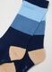 Pack of three long cotton blend baby socks in assorted colours_2